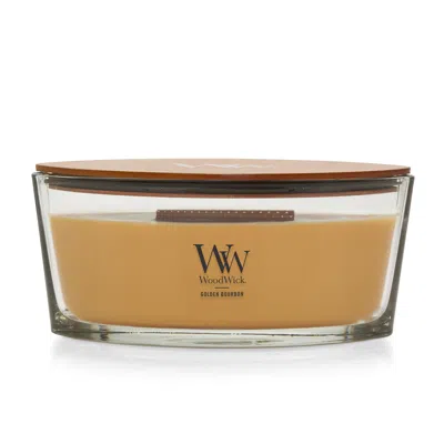 Woodwick Golden Bourbon  Ellipse Candle, 16 oz