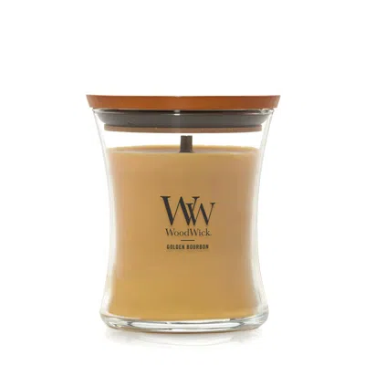 Woodwick Golden Bourbon  Medium Hourglass Candle, 9.7 oz