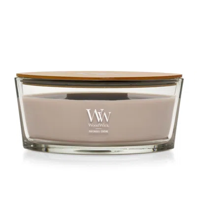 Woodwick Patchouli Creme  Ellipse Candle, 16 oz