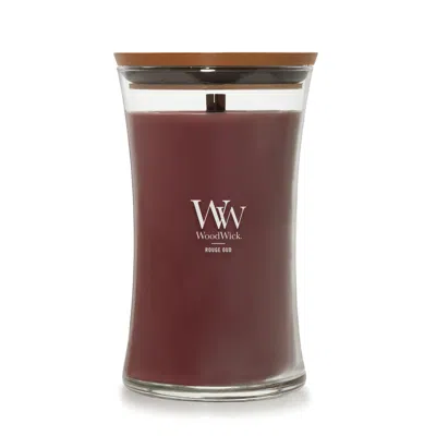 Woodwick Rouge Oud  Large Hourglass Candle, 21.5 oz