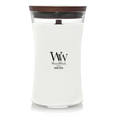 Woodwick Warm Wool  Large Hourglass Candle, 215 oz