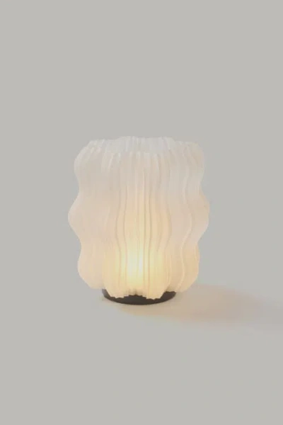 Wooj Design Cordless Mini Wavy Lamp In Brown