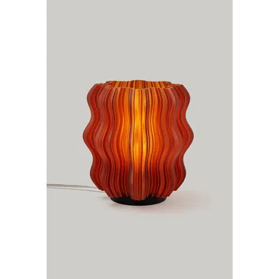 Wooj Design Mini Wavy Lamp In Orange