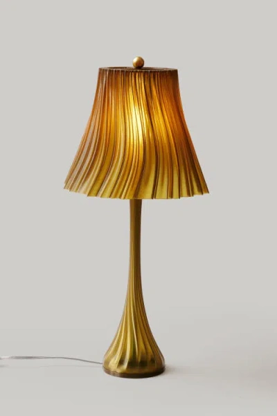 Wooj Design Pleat Lamp In Brown