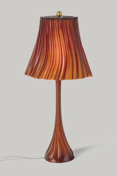 Wooj Design Pleat Lamp In Orange