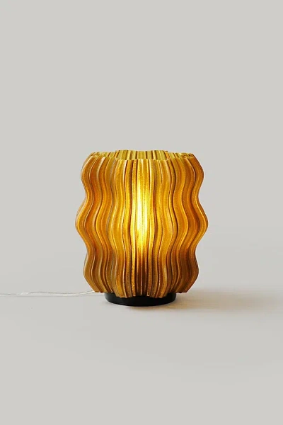 Wooj Design The Mini Wavy Lamp In Olive Oil At Urban Outfitters