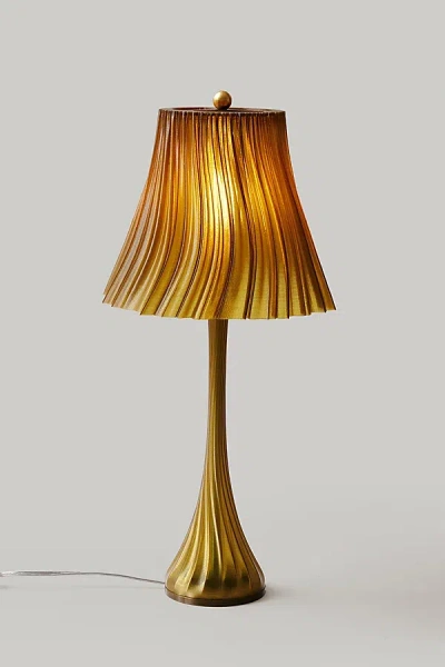 Wooj Design The Pleat Table Lamp In Olive Oil At Urban Outfitters