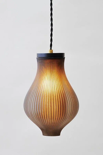 Wooj Design X Christopher Merchant The Baleine Pendant Light In Smoke At Urban Outfitters