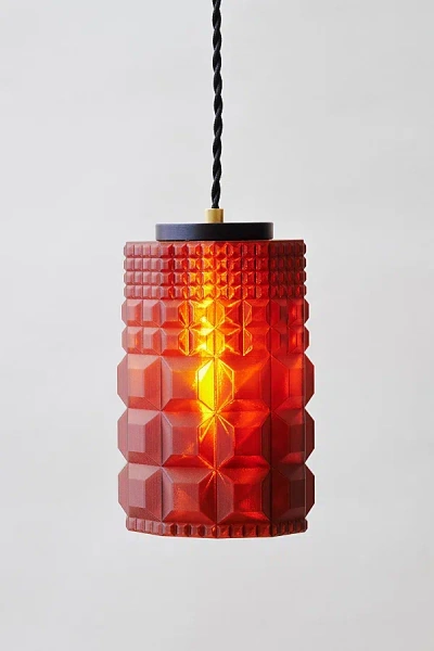Wooj Design X Christopher Merchant The Gem Pendant Light In Amber At Urban Outfitters