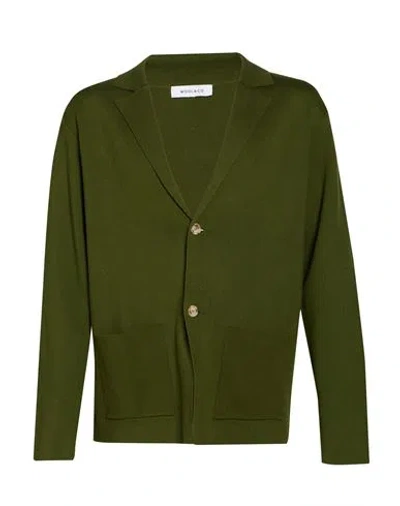 Wool & Co Man Blazer Green Size Xl Cotton