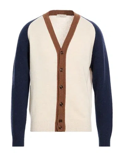 Wool & Co Man Cardigan Beige Size L Wool In Neutral