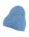 Wool & Co Man Hat Azure Size Onesize Wool, Polyamide In Blue