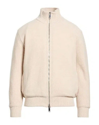 Wool & Co Man Jacket Beige Size L Wool, Polyamide In Neutral