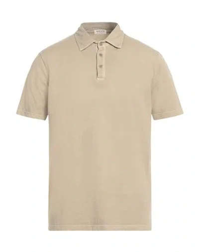 Wool & Co Man Polo Shirt Beige Size M Cotton