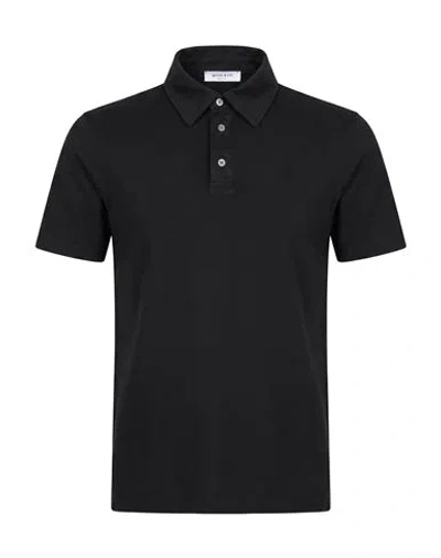 Wool & Co Man Polo Shirt Black Size M Cotton
