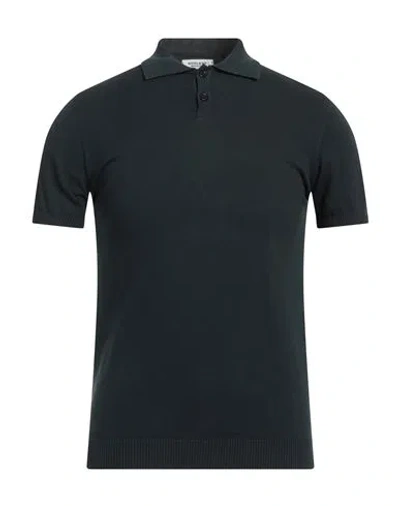 Wool & Co Man Polo Shirt Black Size Xxl Cotton
