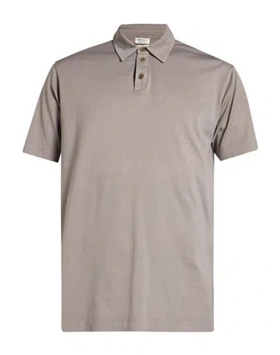 Wool & Co Man Polo Shirt Grey Size Xl Mako Cotton In Gray