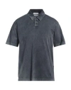 Wool & Co Man Polo Shirt Navy Size L Mako Cotton