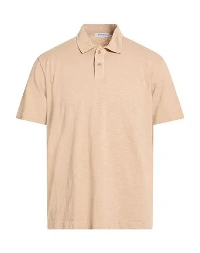 Wool & Co Man Polo Shirt Sand Size Xxl Cotton In Multi