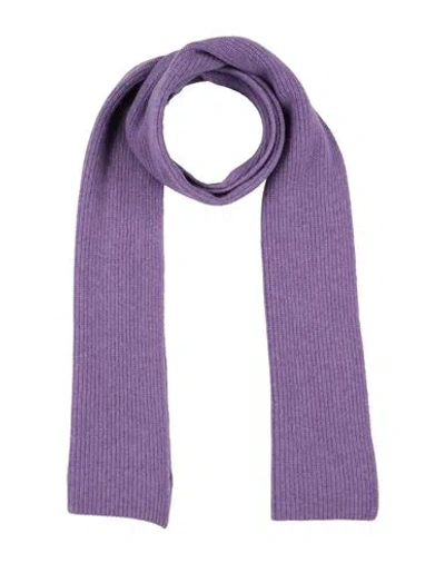 Wool & Co Man Scarf Purple Size - Virgin Wool, Cashmere