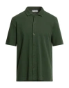 Wool & Co Man Shirt Green Size Xl Cotton In Green