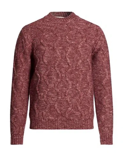 Wool & Co Man Sweater Antique Rose Size Xl Wool In Pink