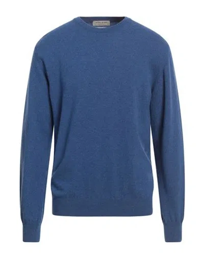 Wool & Co Man Sweater Azure Size Xl Virgin Wool, Cashmere