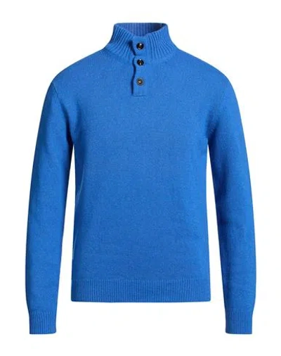 Wool & Co Man Sweater Azure Size Xl Wool, Polyamide In Blue