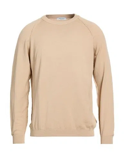Wool & Co Man Sweater Beige Size L Cotton, Pbt - Polybutylene Terephthalate In Multi