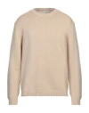 Wool & Co Man Sweater Beige Size L Merino Wool