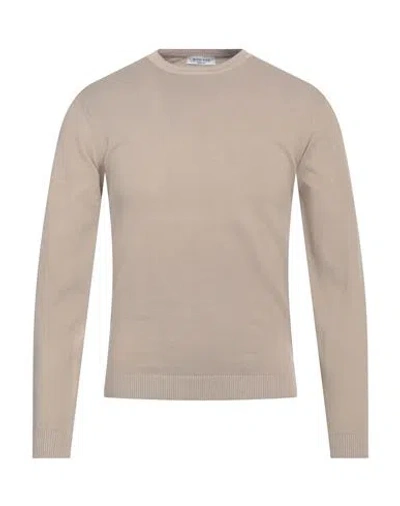 Wool & Co Man Sweater Beige Size S Cotton In Beige