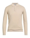 Wool & Co Man Sweater Beige Size Xl Cotton In Neutral