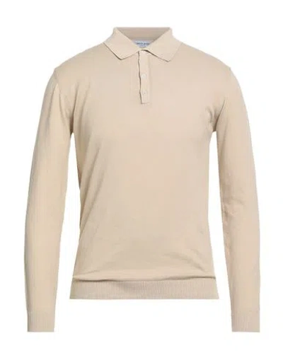 Wool & Co Man Sweater Beige Size Xl Cotton In Neutral