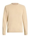 Wool & Co Man Sweater Beige Size Xl Virgin Wool In Neutral
