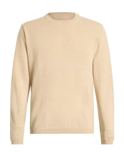 Wool & Co Man Sweater Beige Size Xl Virgin Wool In Neutral