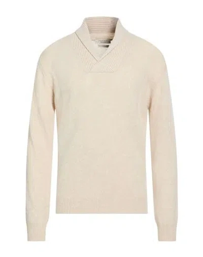 Wool & Co Man Sweater Ivory Size Xxl Wool In Neutral
