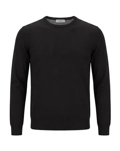 Wool & Co Man Sweater Black Size L Cotton In Multi
