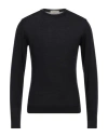 Wool & Co Man Sweater Black Size S Merino Wool, Viscose, Polyamide, Cashmere In Black