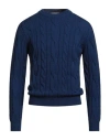 Wool & Co Man Sweater Blue Size L Merino Wool In Blue