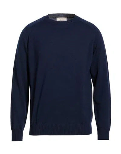 Wool & Co Man Sweater Blue Size L Merino Wool