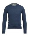 Wool & Co Man Sweater Blue Size S Merino Wool In Blue