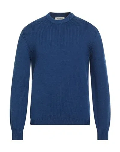 Wool & Co Man Sweater Blue Size Xl Merino Wool