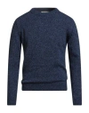 Wool & Co Man Sweater Navy Size L Merino Wool In Blue