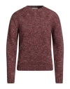 Wool & Co Man Sweater Brown Size L Wool In Brown