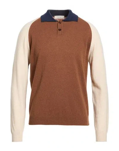 Wool & Co Man Sweater Brown Size L Wool