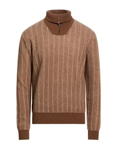 Wool & Co Man Sweater Brown Size L Wool