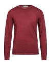 Wool & Co Man Sweater Burgundy Size M Merino Wool In Red