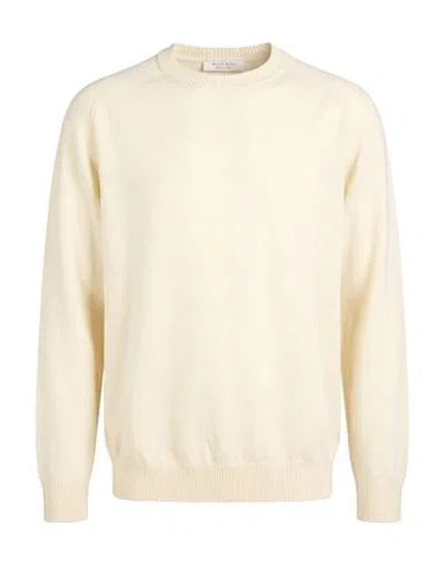 Wool & Co Man Sweater Cream Size S Merino Wool In Gray