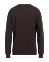 Wool & Co Man Sweater Dark Brown Size Xxl Wool, Polyamide