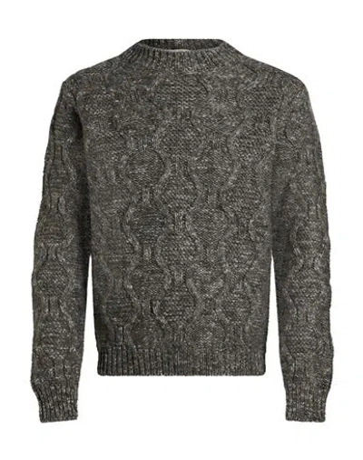 Wool & Co Man Sweater Dark Green Size Xxl Wool In Gray